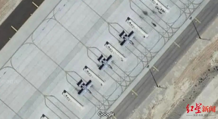 ▲谷歌地图上显示的美国内利斯空军基地