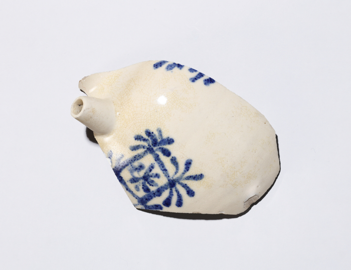 唐 巩县窑青花执壶残片标本 私人收藏