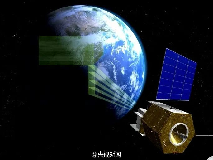 风云四号。来源：@央视新闻