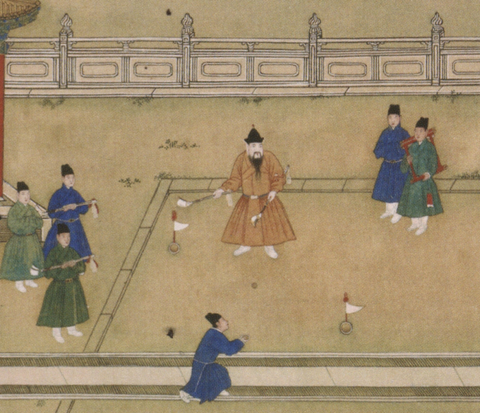 明人绘 明宣宗宫中行乐图（局部） 绢本设色 故宫博物院藏