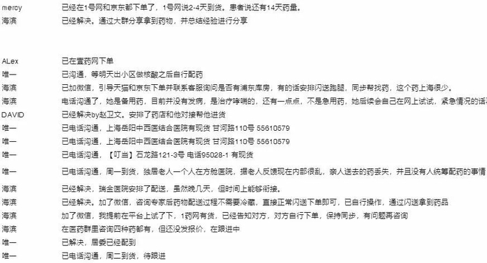 “我们不是药神”志愿者团队整理的表格。受访者供图