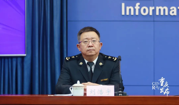 刘浩宇介绍相关情况  李聪冲 摄 