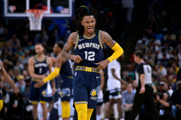 莫兰特荣获NBA本赛季常规赛进步最快球员奖项。 图/新华社