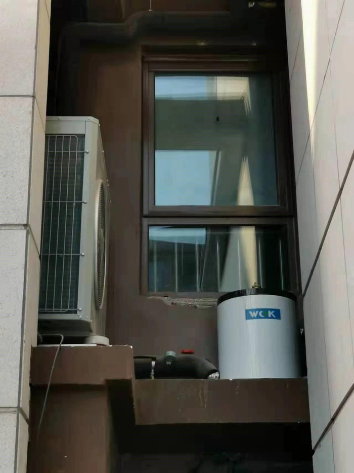 锦绣府项目纯南向两居D户型的外机安装位置靠近次卧。  受访者供图