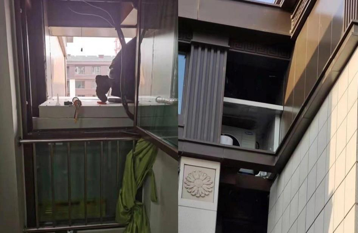 近期，锦绣府项目开发商对设备外机减震器进行了调整。 受访者供图