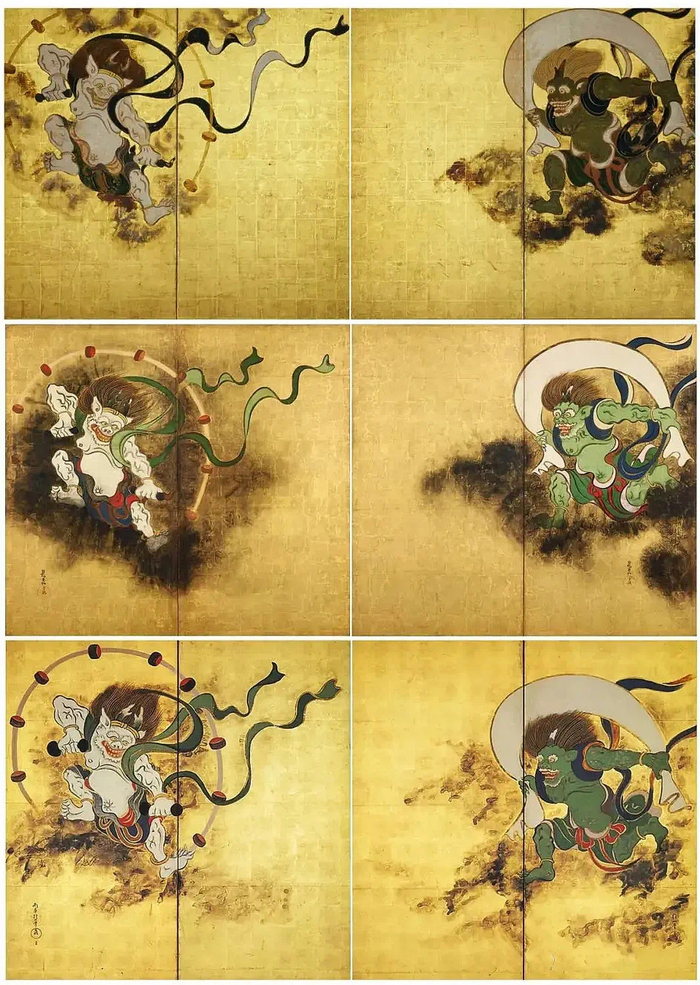 荆村论画 | 尾形光琳《风神雷神图屏风》简评