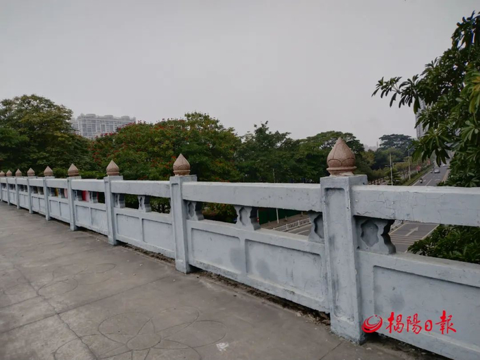 梅东大桥上的莲花花蕊石雕。阿龙 摄