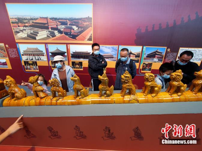 首都博物馆展览。 中新社发  杜建坡 摄