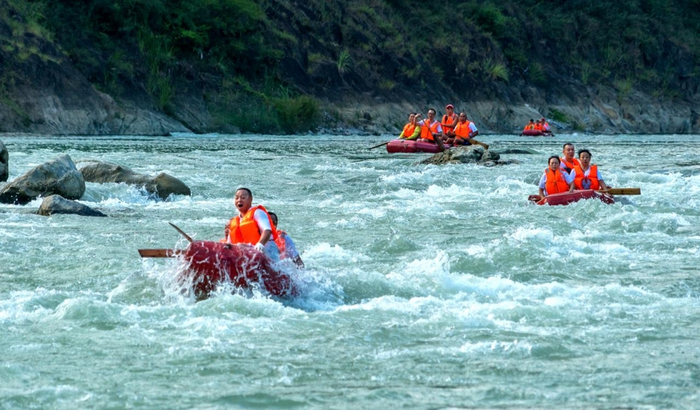 ▲巫溪的漂流