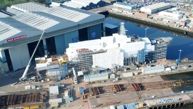 已经基本成形的26型护卫舰首舰“格拉斯哥”号 图片来源：英国《防务杂志》 