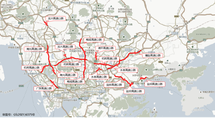 ▲ 4月29日（假期前1天）高速公路拥堵路段分布预测