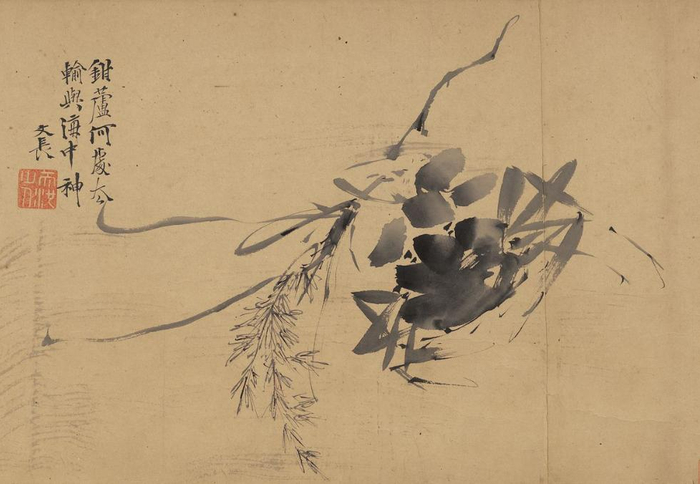 明 徐渭《蟹鱼图》天津博物馆藏