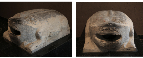 图9：唐上阳宫泄水构件石蟾蜍，洛阳博物馆藏