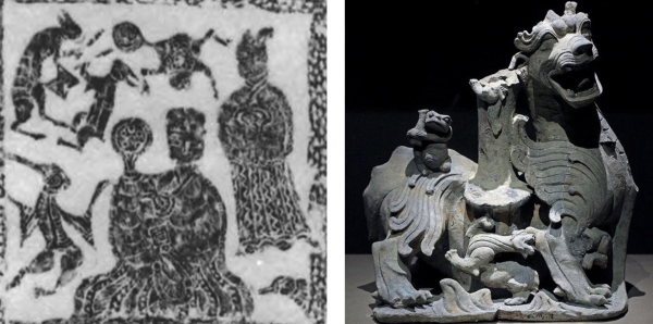 图7：蟾蜍搓药丸和抱药瓶的形象