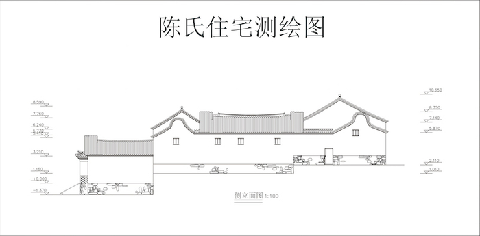 .陈氏住宅测绘图，张凌伟、何继平、李宇、李志新、夏芳