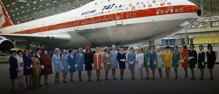 ▲世界上首架波音747飞机。资料图