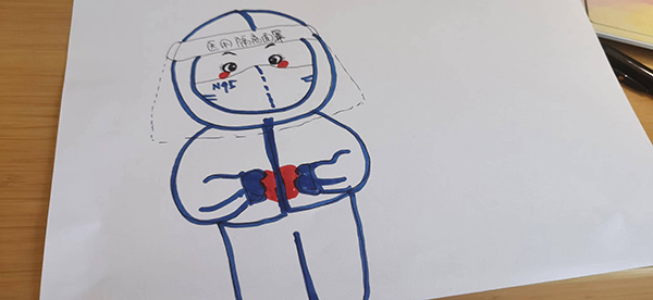 医生孙沛鋆画给小朋友的图