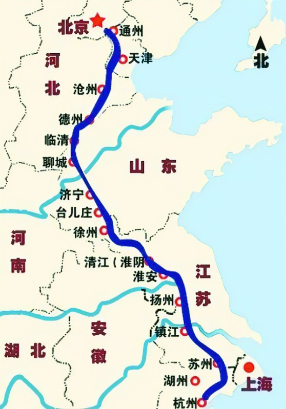 今天的运河连接的城市