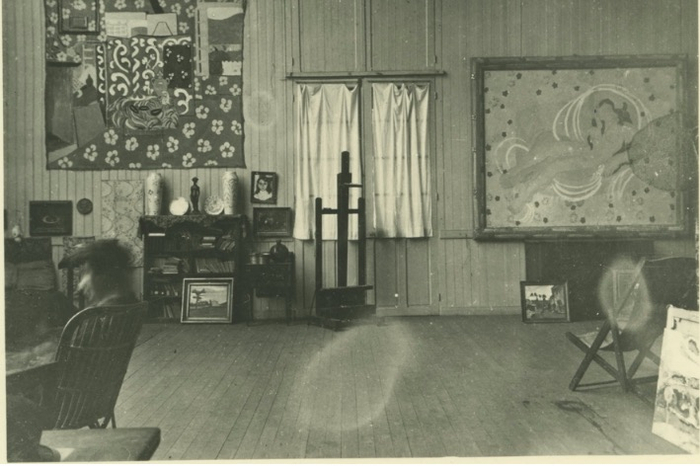 1911年10月，伊西莱穆利诺马蒂斯工作室内部。