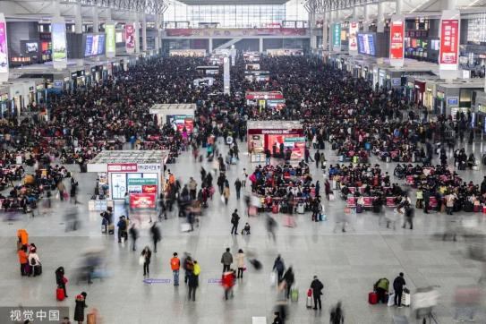 高铁站人流