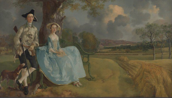 庚斯博罗，《安德鲁斯夫妇》，1750年