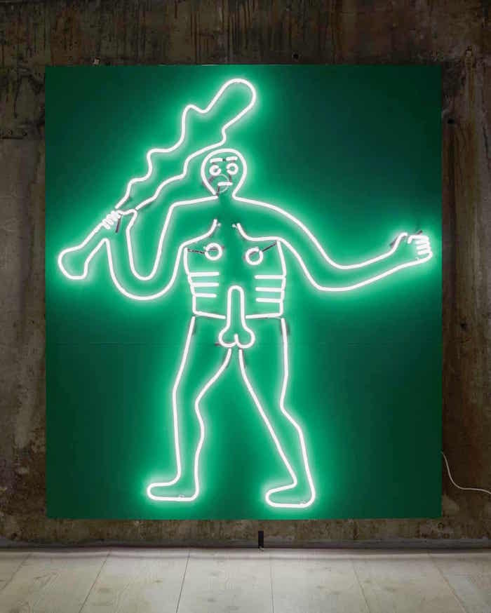 塞恩·阿巴斯《霓虹灯巨人》，2019年