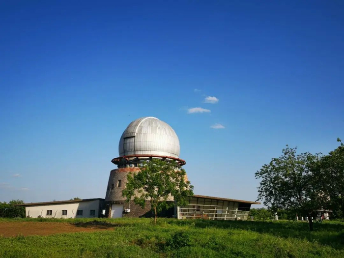 ▲紫金山天文台近地天体望远镜观测圆顶（紫金山天文台供图）