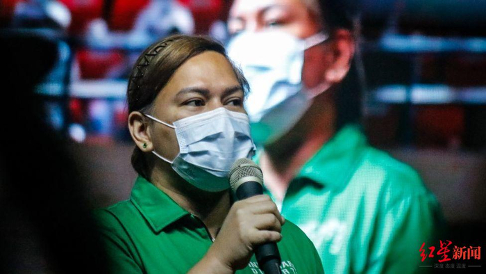 ▲副总统候选人、菲律宾现任总统杜特尔特的女儿莎拉