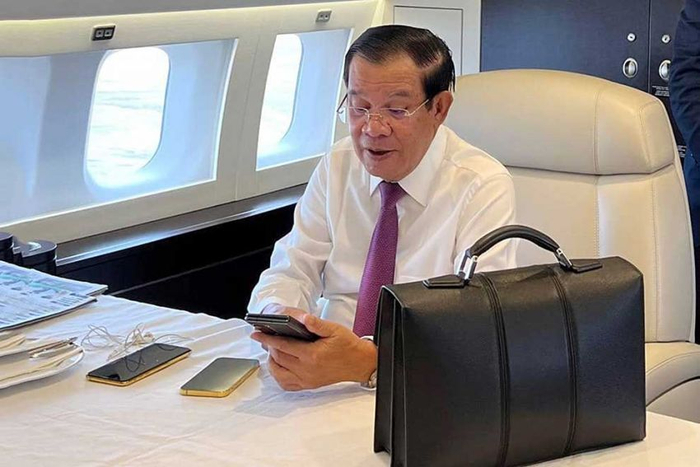 洪森已前往美国 《金边邮报》图