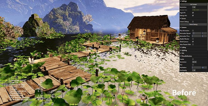 高质量平面反射