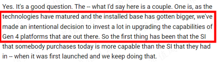 （来源：直觉外科2022年一季报电话会议）