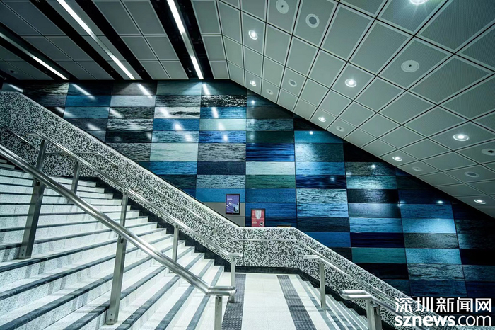 东铁线会展站内景。港铁（深圳）供图
