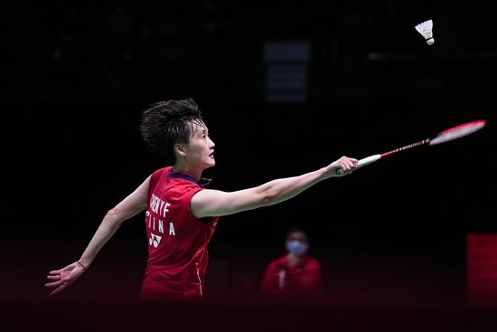 &nbsp;&nbsp;&nbsp;&nbsp;5月14日，中国队在尤伯杯决赛上2∶3负于韩国队。图为中国队第一女单陈雨菲在比赛中。&nbsp;视觉中国供图