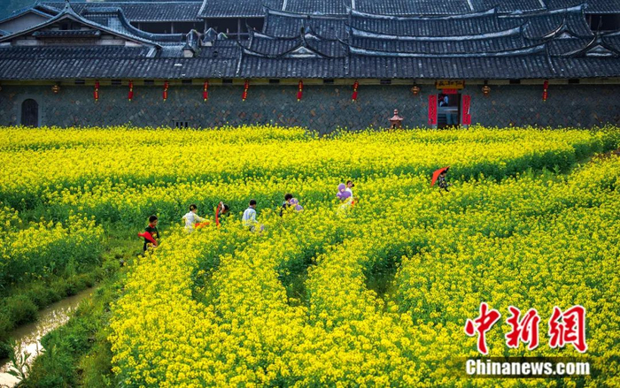 永泰同安镇三捷村内，一座由青石建成的庄寨——仁和庄。赖泽樟 摄