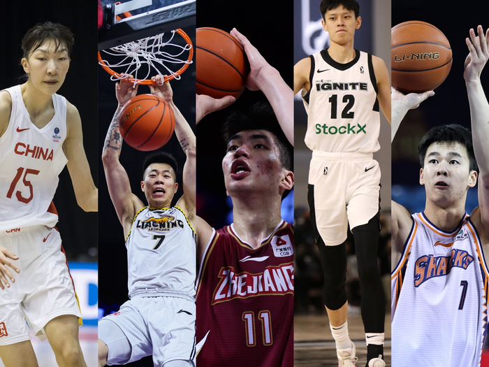 （从左至右）韩旭、张镇麟、余嘉豪、曾凡博、郭昊文