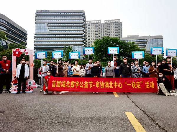 首届湖北数字公益节“一块走”活动，用户通过捐赠步数支持公益项目。