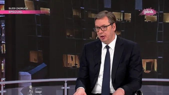 武契奇周日接受Pink电视台采访 图自电视台官网