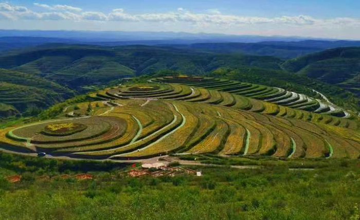 △宁夏固原市彭阳县美丽的梯田