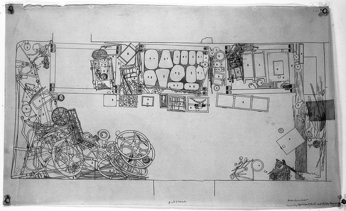 图坦卡蒙墓的平面图，卡特绘