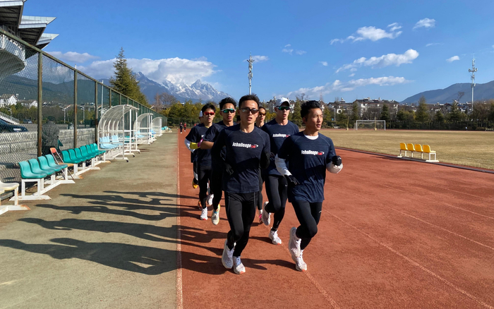 精英运动员们坚持训练。供图/魏彪