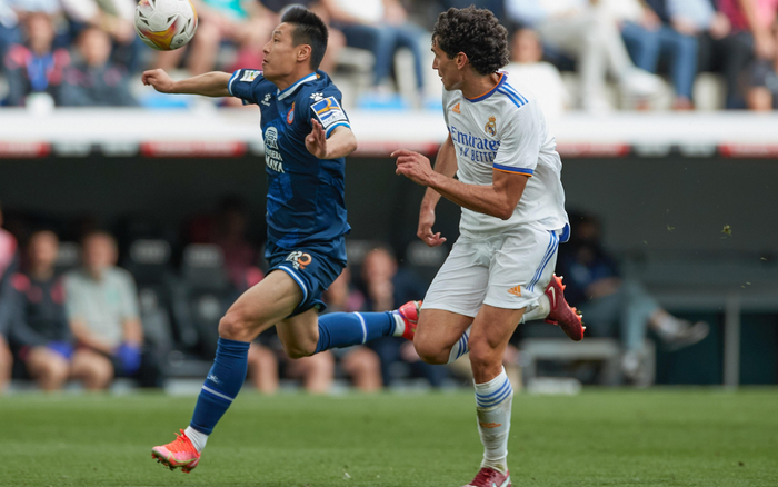 本赛季西甲联赛，武磊大多数时间枯坐板凳。&nbsp; 图/新华社