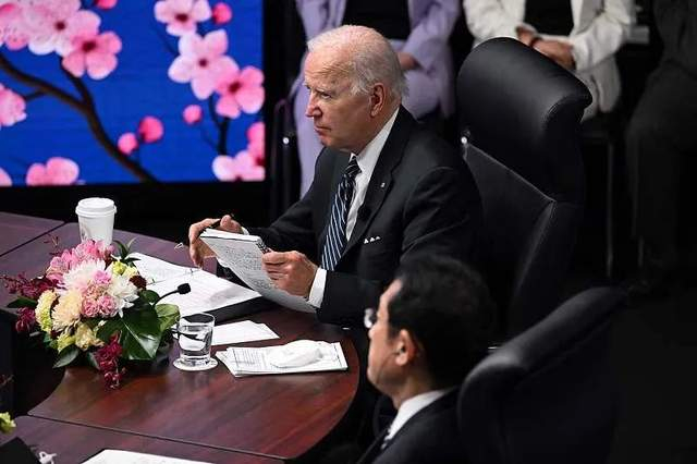 5月23日下午，“印太经济框架”启动仪式在日本东京举行。图源：视觉中国