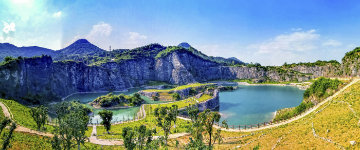 ▲美不胜收的矿山公园