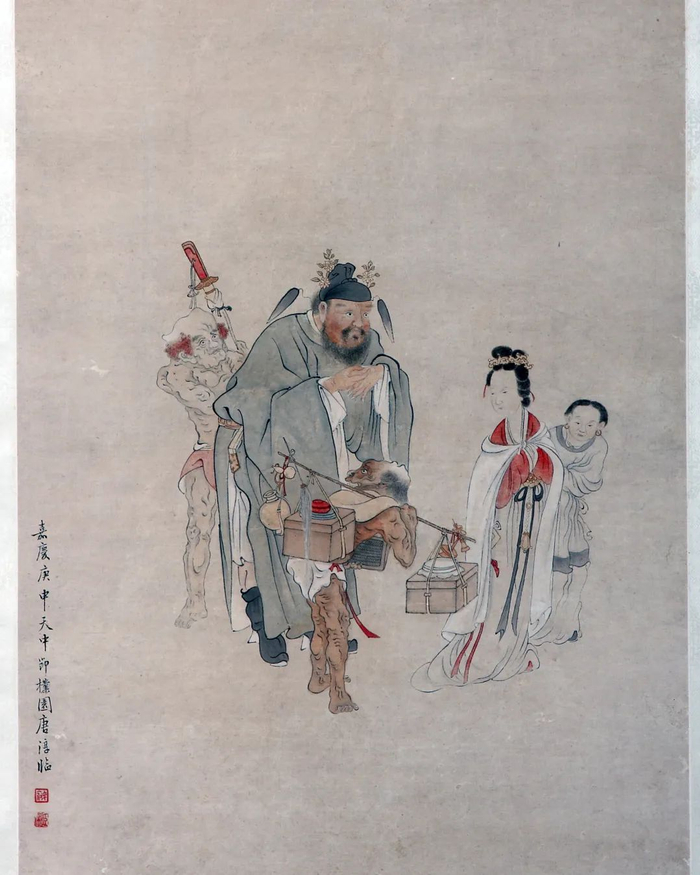 《钟馗嫁妹图》 清·唐淳 扬州博物馆藏