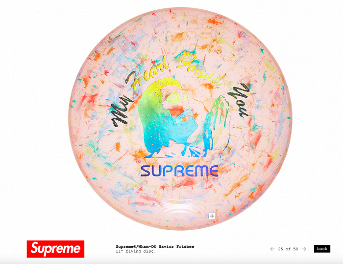 Supreme与Wham-O联名飞盘 图Supreme官网
