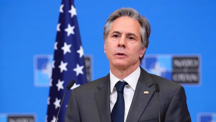 ▲在此次演讲中，布林肯夸张地将中国塑造为“美国在当今世界头号大敌”。图/新华社