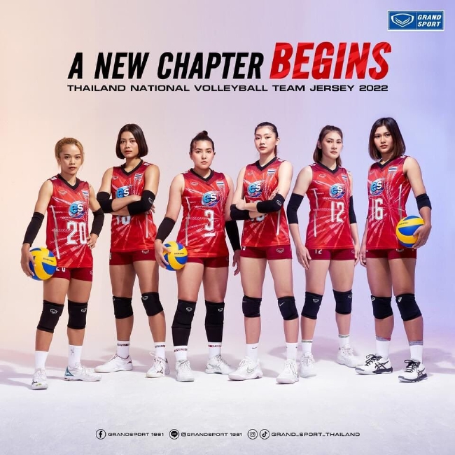 全新泰国女排宣传照