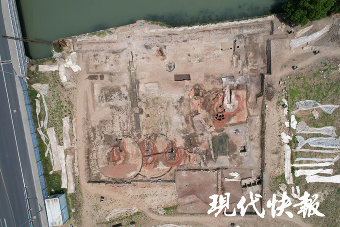 航拍陆慕老街窑址群二区