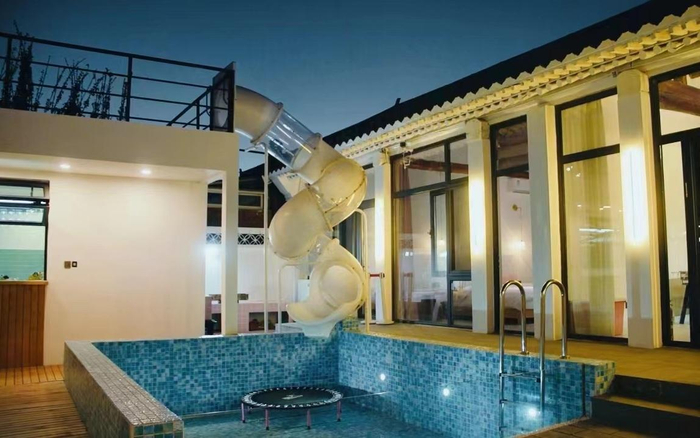 平谷暮黎民宿准备迎接游客。受访者供图