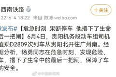 危急时刻果断停车！D2809殉职司机叫杨勇，致敬！